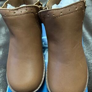 Stride rite Agnes Brown Ankle Boots - Classic Comfort size 8 girls toddler
